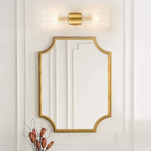 EFINEHOME Mid-Century Modern Wall Light Fixture with Crystal Glass Lampshade | 2 - Picture 3 of 9